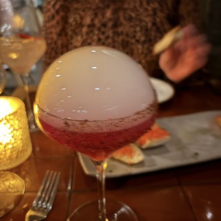 Elegant Cocktail Sphere with Dry Ice Effect