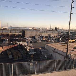 Warehouse and Urban Landscape from the Train Tracks
