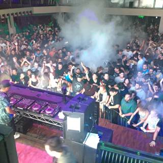 Smoke-Filled Nightclub Crowd in Los Angeles