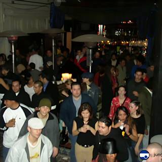 Nightlife Fun at Crowded Nightclub