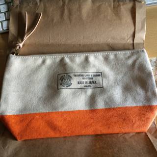 Orange and White Handbag for Electronics