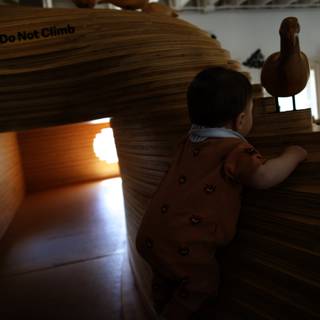 Little Climber at the Bay Area Discovery Museum