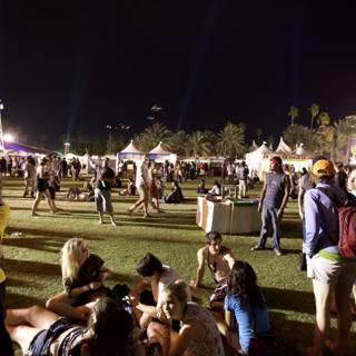 Nighttime fun at Coachella festival