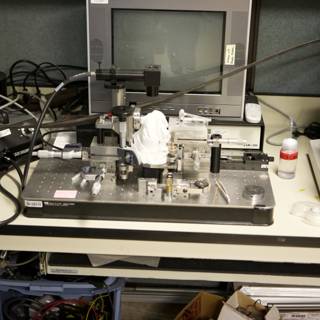 Computer Monitor on Laboratory Desk