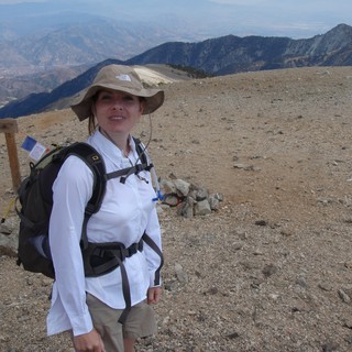 Hiker Conquers Mount Baldy Summit Ridge Trail