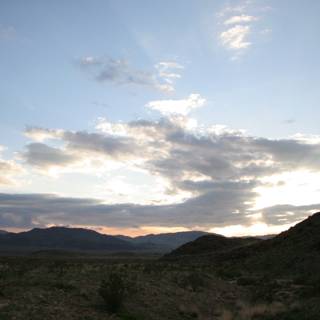 Majestic Sunset over Desert Plateau