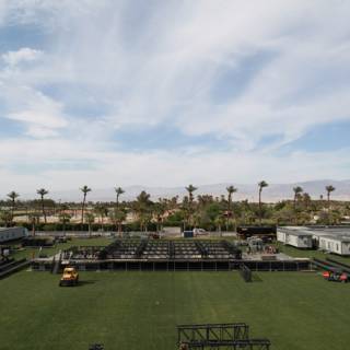 Coachella Stage on a Lush Lawn