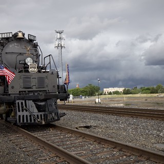 Union Pacific Big Boy 4014 Under Storm Clouds
