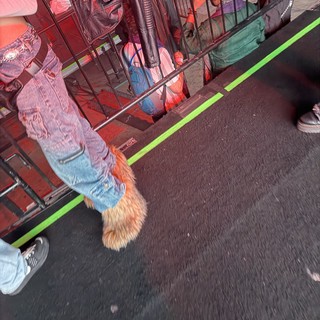 Colorful Rave Fashion at Electronic Music Event