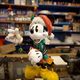 Mickey Mouse Christmas Figurine in Gift Shop