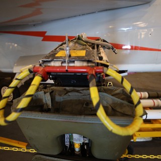Aircraft Ejection Seat Display on USS Hornet