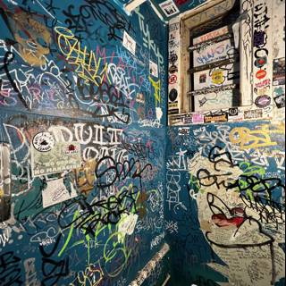Graffiti Art Takes Over Bathroom in San Francisco