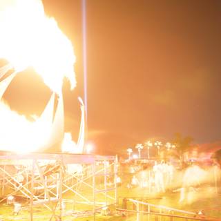 Blazing Bonfire at Coachella
