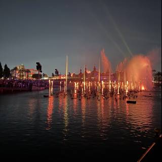 Nocturnal Spectacle at the Waterfront