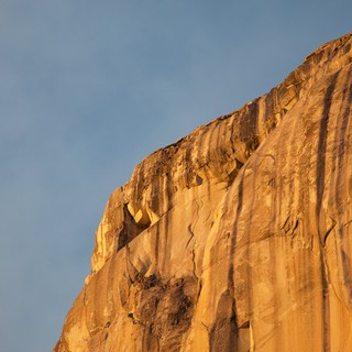 Golden Hour Light on El Capitan's Granite Face