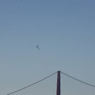 Soaring Free Above The Iconic Golden Gate