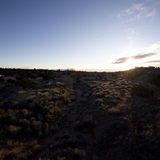 Desert Landscape at Sunset in Southwest Community