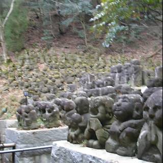 The Majestic Stone Statues at Kyoto City Hall
