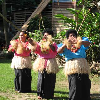 Grass Skirt Hula Dance
