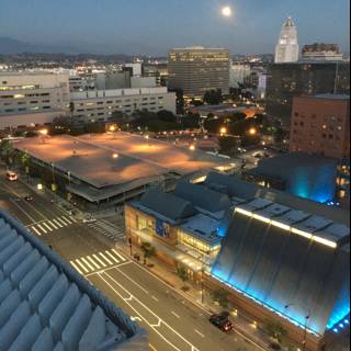 Moonset over the City of Angels
