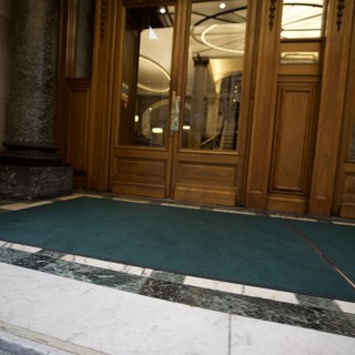 Grand Entrance of Historic London Building Interior