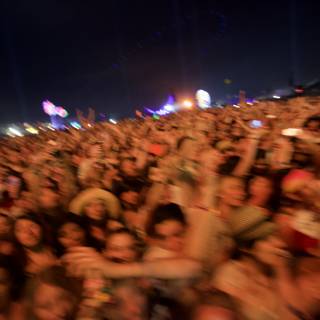 Coachella 2011: Night-time Crowd at Rock Concert