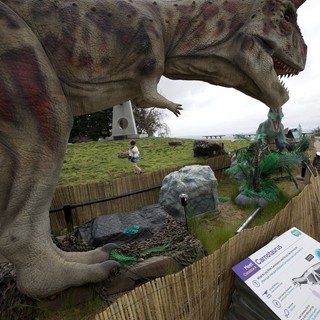 Giant T-Rex Exhibit at Dinosaur Park Overlook