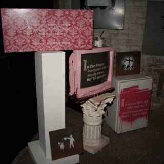 Pink Sign for Computer Hardware