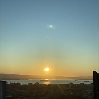 Sunset over San Francisco Skyline