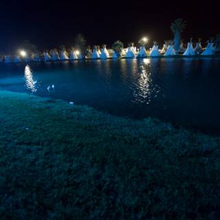 Night Lights on the Resort Pond