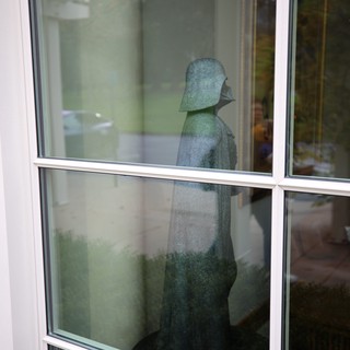 Stone Sentinel Behind Glass at Skywalker Ranch