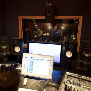 Josh Freese in his Recording Studio