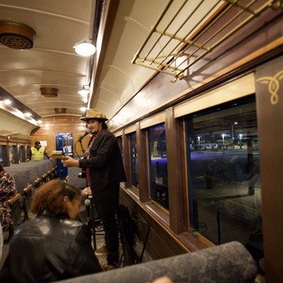 Live Music Performance on Vintage Train Journey