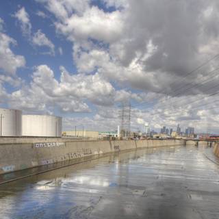 Los Angeles River, Tanks and Downtown
