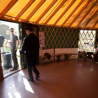 Standing in a Yurt