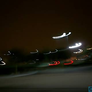 Blurry Nighttime Traffic