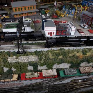 Miniature Military Railroad Diorama