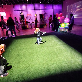 Children Playing at Interactive Baby Rave Installation