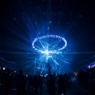 Spectacular Blue Lighting at Urban Concert