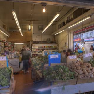 Bustling Produce Store