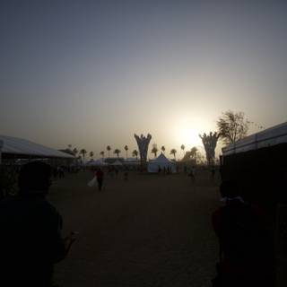 Festival Silhouettes at Sunset