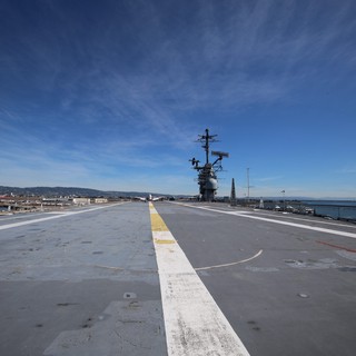 Flight Deck of Historic Aircraft Carrier USS Hornet