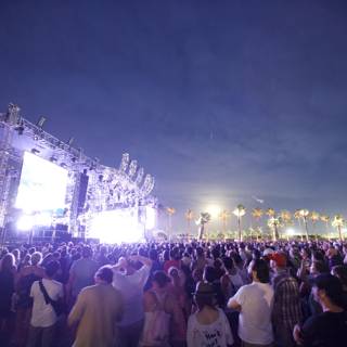 Vibrant Nightlife at Coachella Music Festival