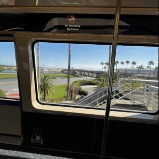 Ocean View from a Train at Terminal A