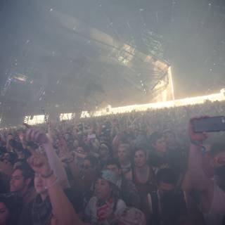 Smoke and Lights at the Coachella Concert