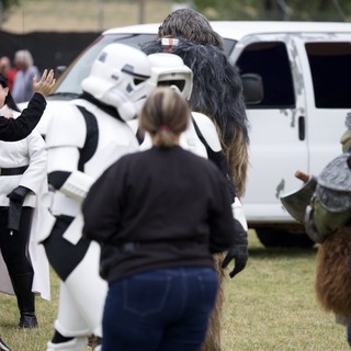 Star Wars Costumed Characters Delight Fans at Outdoor Festival