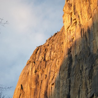 Golden Hour Light on El Capitan's Granite Face