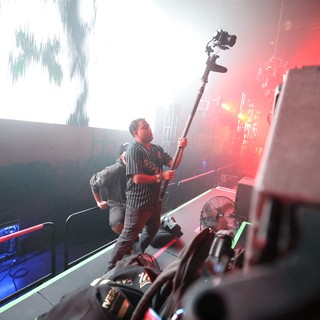 Gimbal Operator Captures Stage Action at Wobbleland Festival