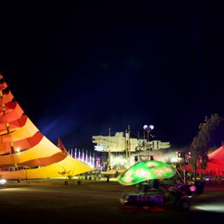 Illuminated Tent at Coachella Music Festival