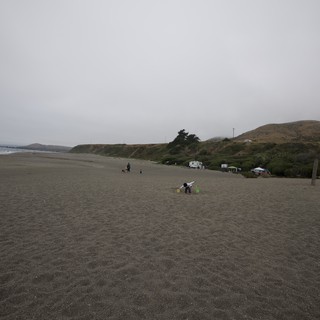 Foggy Father's Day Beach Camping on the California Coast